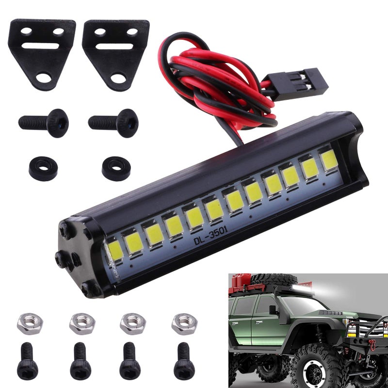 Hobbypark RC Crawler LED Light Bar Kit Roof Spotlight Dome Light Simulation for Traxxas TRX-4 Trx4 Axial SCX10 90046 RC4WD D90 KM2 - Image 1